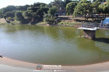 Parque Lagoa Dourada passa por despesca em Mandaguaçu