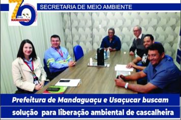 Prefeitura de Mandaguaçu e Usaçucar, buscam solução para liberação ambiental de cascalheira