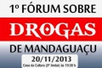 Ocorre hoje 1° Fórum sobre Drogas de Mandaguaçu
