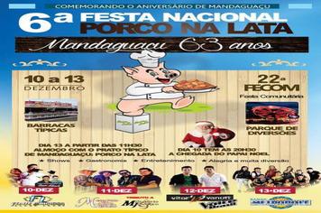 6ª Festa Nacional do Porco na Lata começa hoje em Mandaguaçu