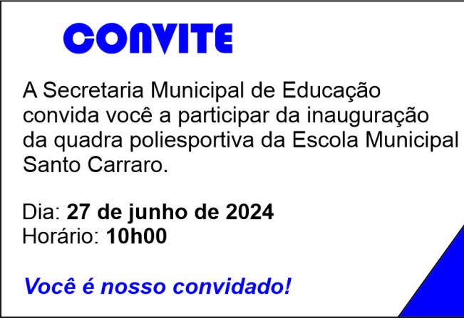 INAUGURAÇÃO