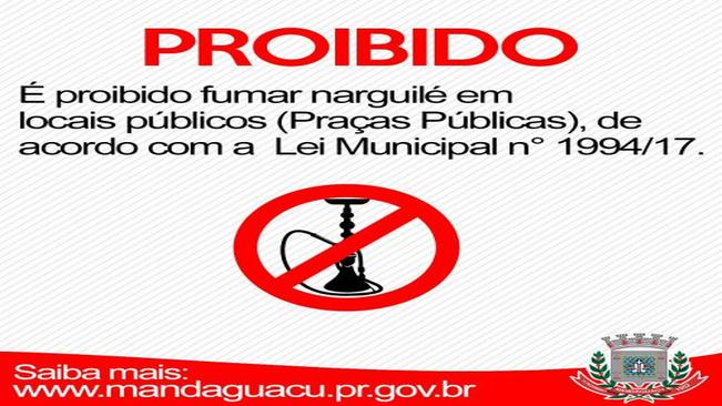 Mandaguaçu proíbe o uso de narguilé em locais públicos