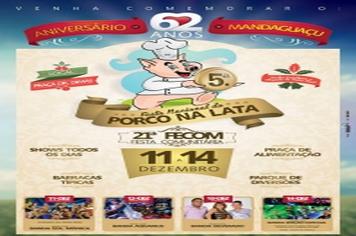 Começa hoje em Mandaguaçu a 5ª Festa Nacional do Porco na Lata