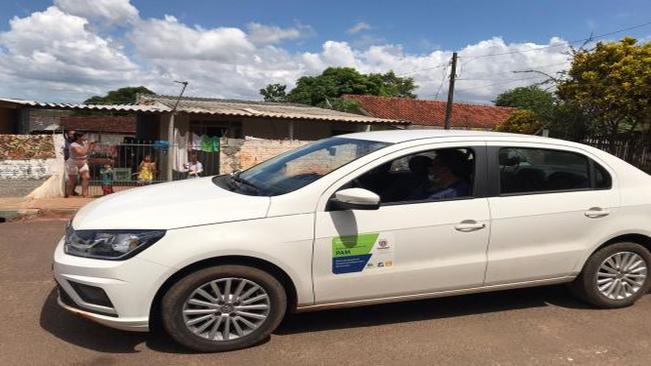 Carreata da Prefeitura de Mandaguaçu orienta população a ficar dentro de casa